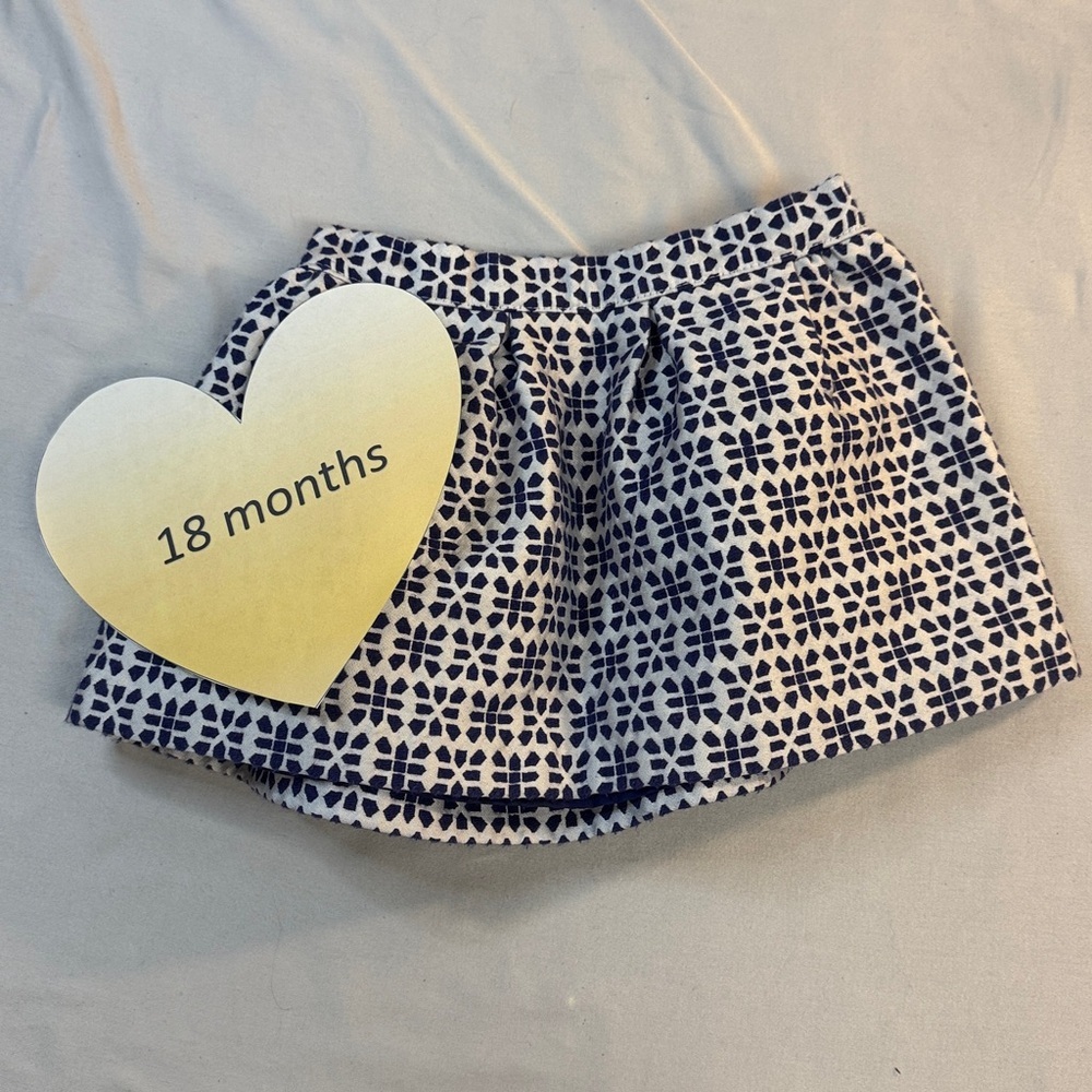 OshKosh B'gosh Navy and White Skirt